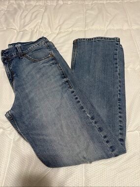 Men's Bootcut Jeans in Medium Blue - Unbranded